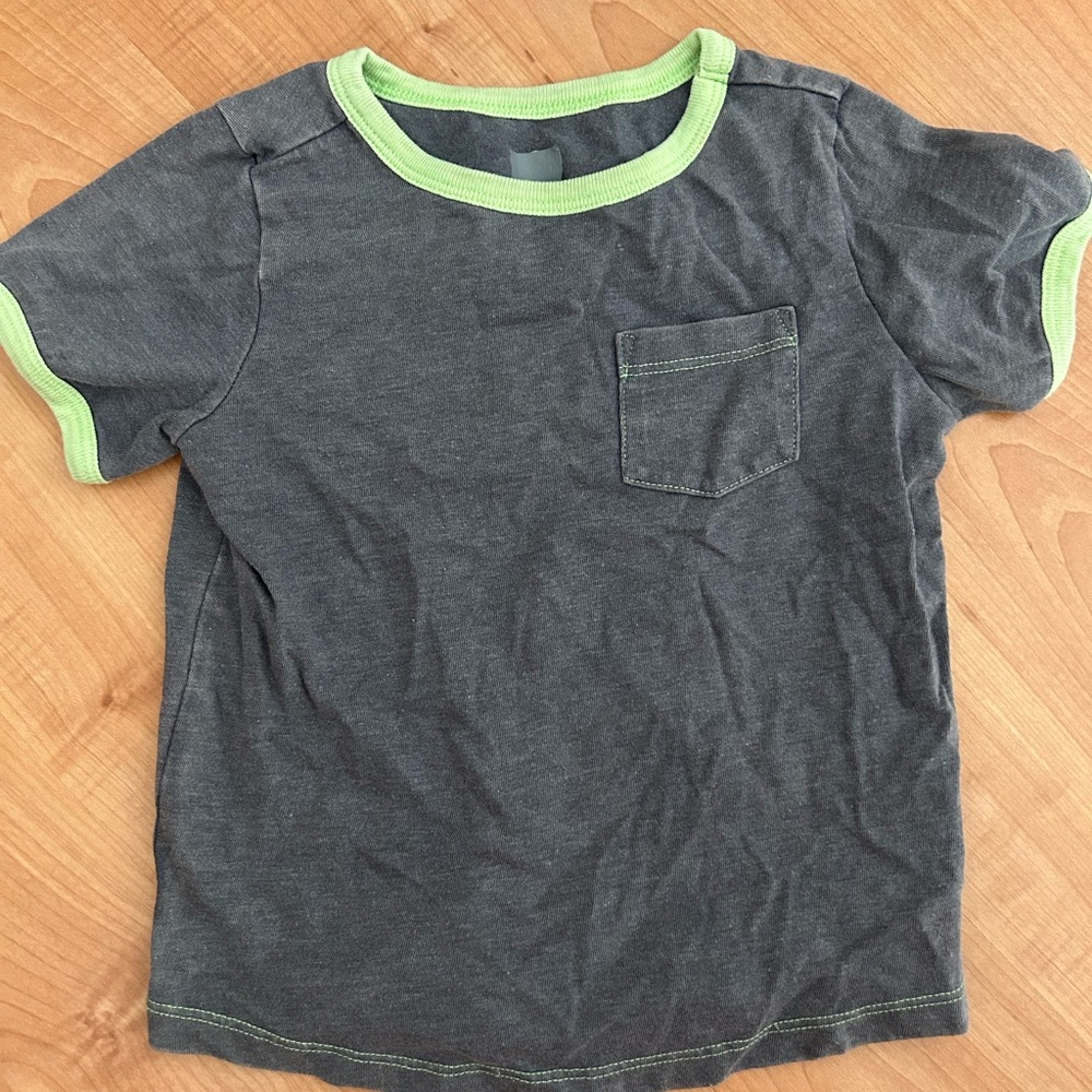 Kids Gray and Green T-Shirt